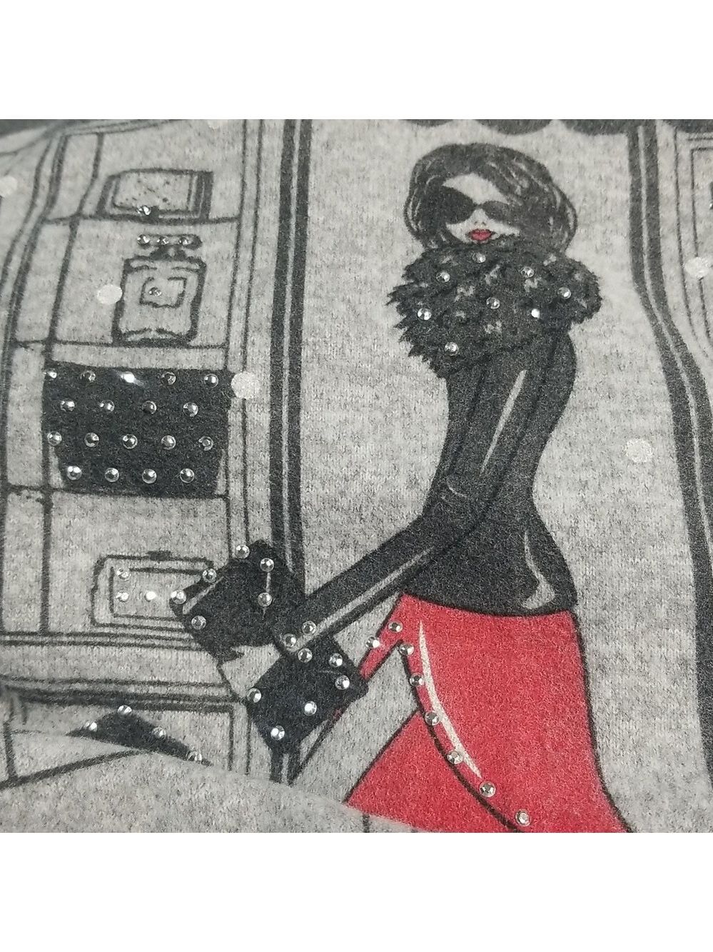 Love + Lace Gray Sweater XL - Picture 3 of 8